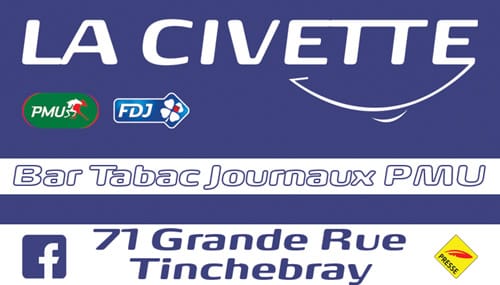 La Civette Tinchebray est un bar PMU presse FDJ et tabac situé à Tinchebray Bocage
