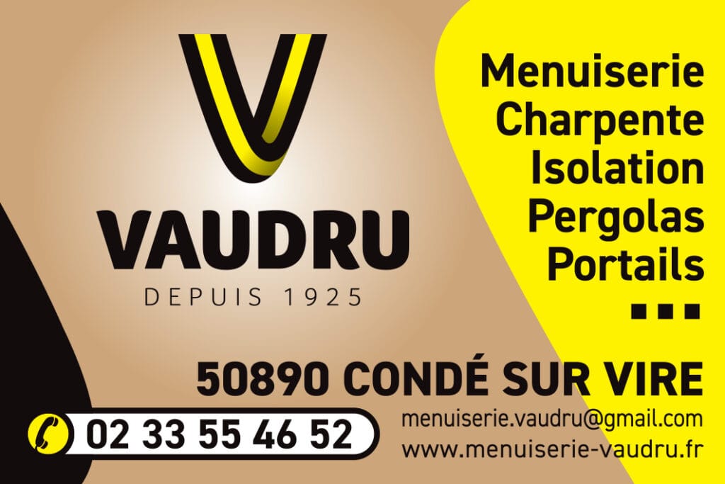 Menuiserie Vaudru à Condé sur Vire : charpente isolation pergolas portails