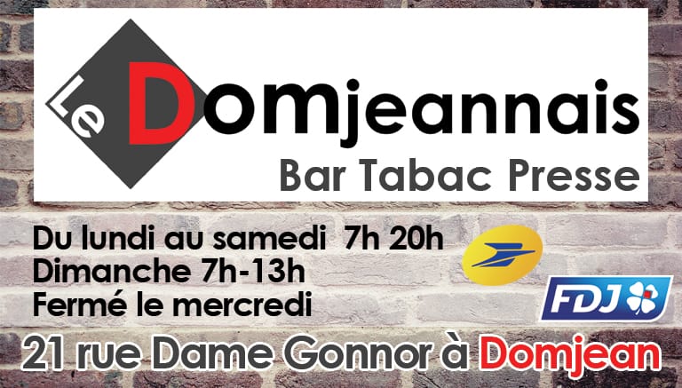 Le Domjeannais : café bar tabac presse point poste à Domjean