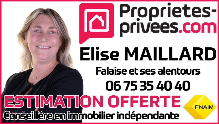 Elise Maillard conseillère achat et vente immobilier sur Falaise et alentours, proprietesprivees.com