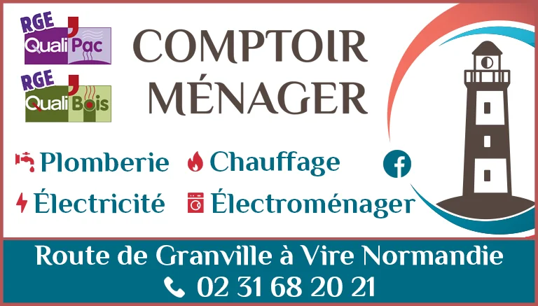 Comptoir Ménager à Vire Normandie : plombier chauffagiste électricien et électroménager