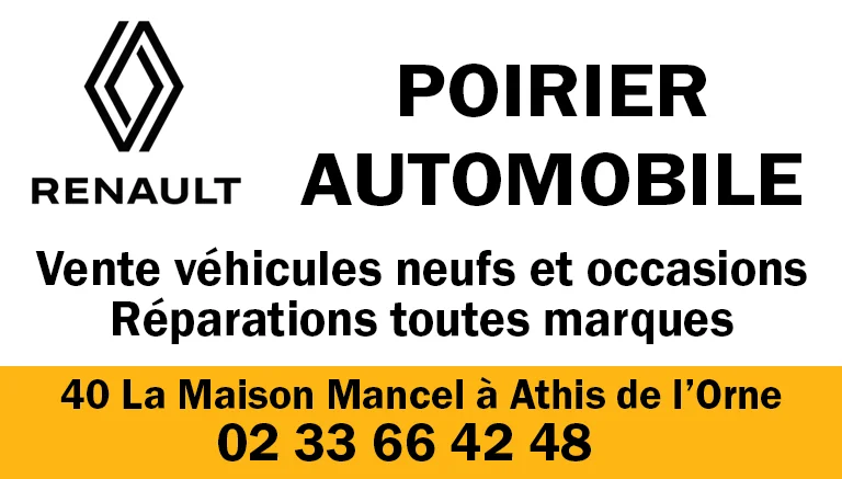 Garage Poirier Automobile à Athis de l'Orne c'est la vente de véhicules neufs et occasion, le dépannage et la réparation toutes marques.