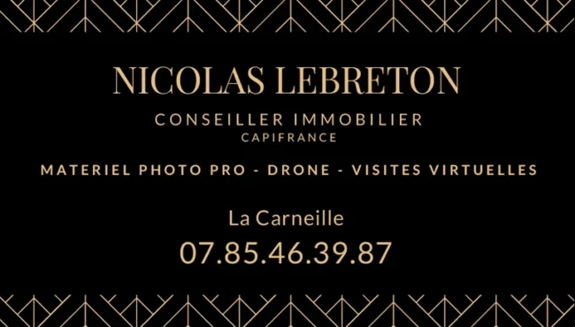 Nicolas Lebreton, votre conseiller immobilier Capifrance à Athis Val de Rouvre