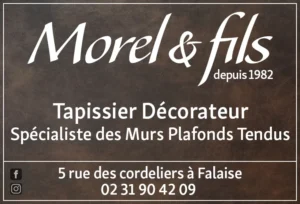Morel & Fils, Tapissier Décorateur spécialiste des murs et plafonds tendus à Falaise 14700