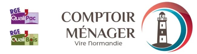Logo Comptoir Ménager à Vire, poêles à bois et électroménager.