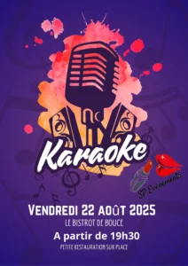 Soirée Karaoké 22 août au bistrot de boucé près d'argentan