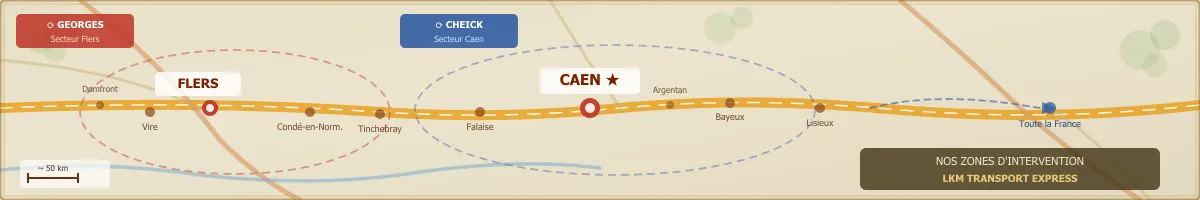 LKM TRansport Express à caen et Flers