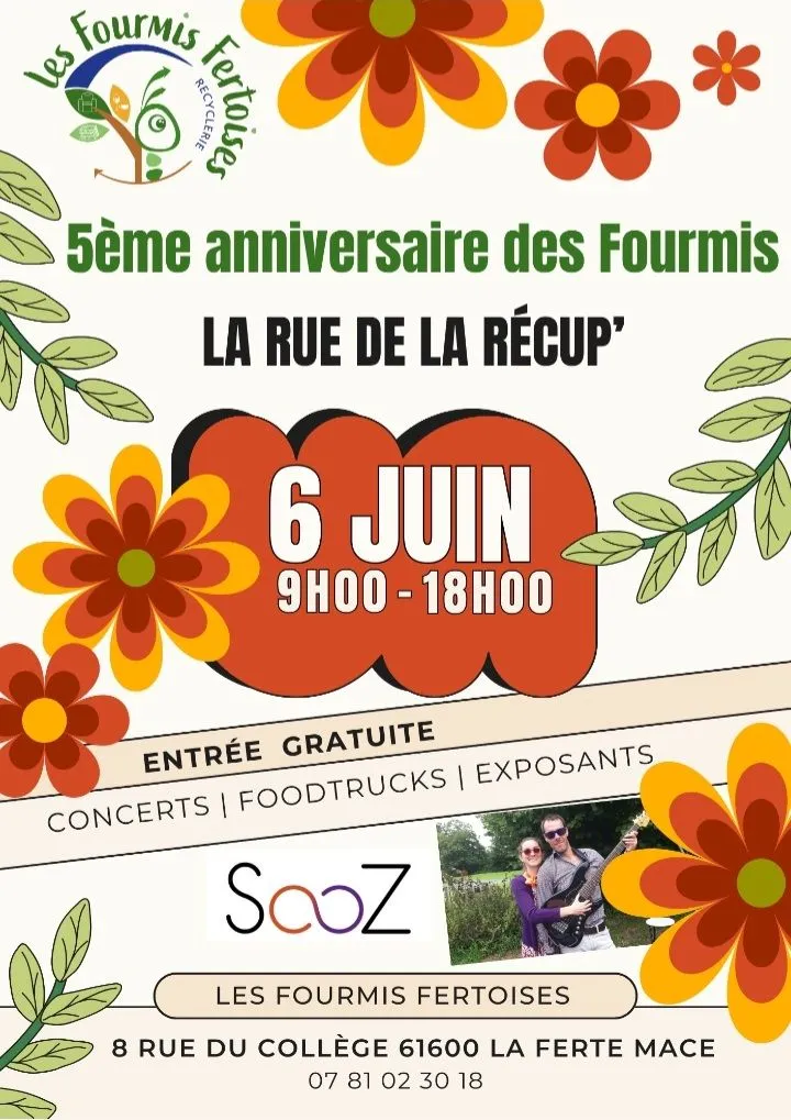 les 5 ans des fourmis fertoises le 6 juin à la ferté macé
